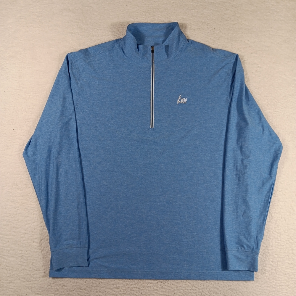 Straight Down Pullover Mens XL Blue Crusher Quarter Zip Golf Performance
